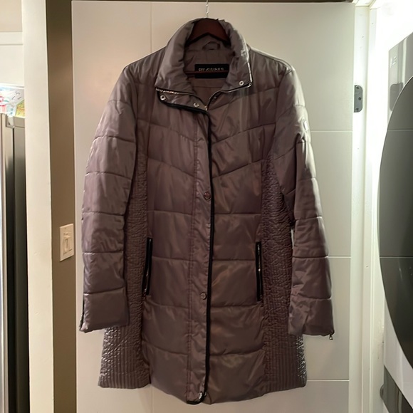 Guess silver/light grey medium length parka. - Picture 1 of 10
